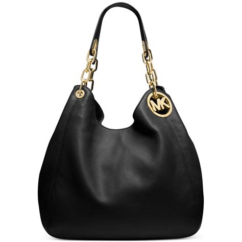 macys michael kors fulran black